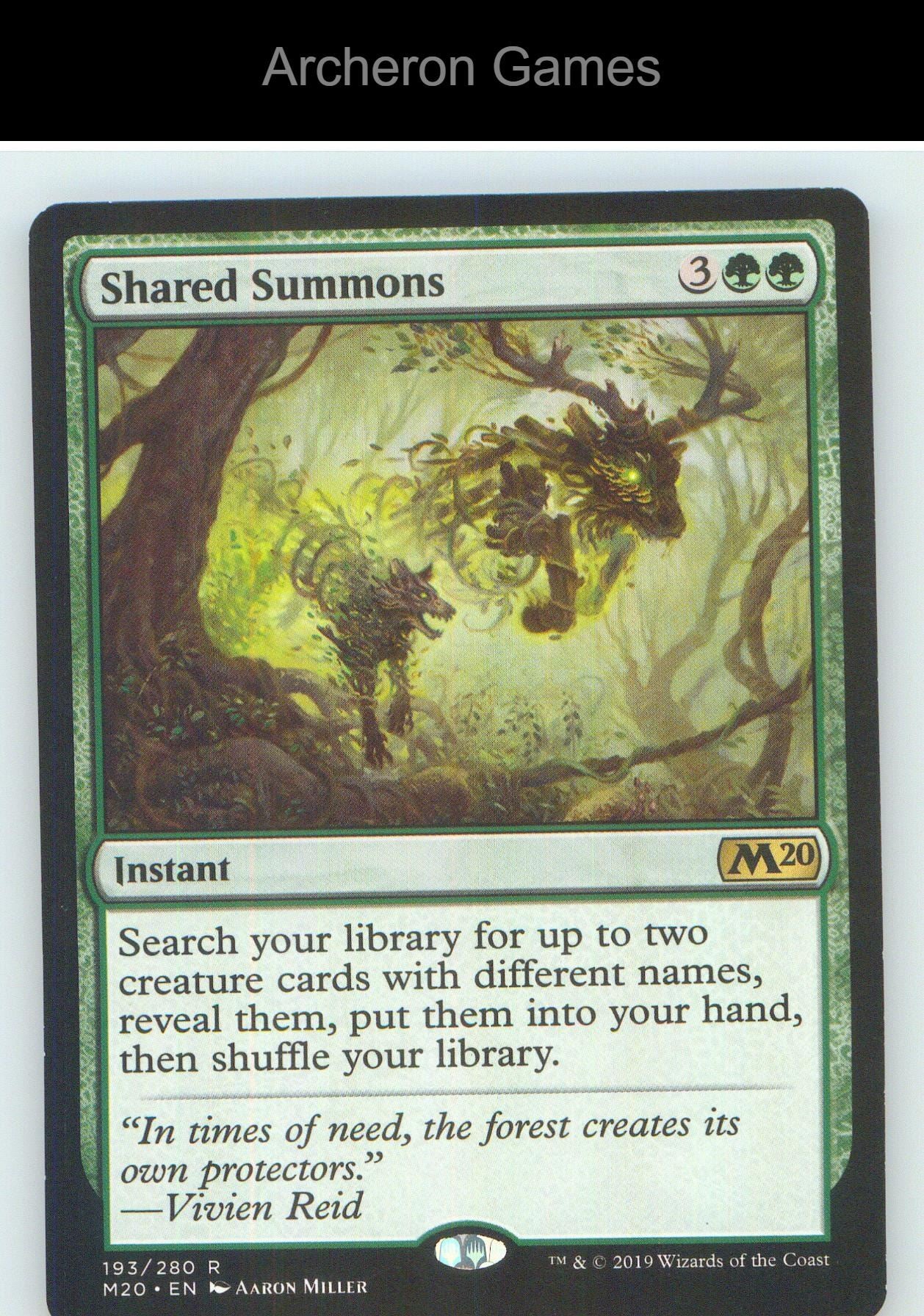 Shared Summons M20 193 R MTG Card NM/EX+
