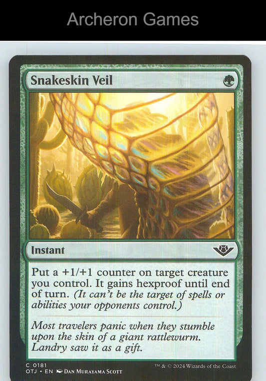 Snakeskin Veil OTJ 181 C MTG Card NM/EX+