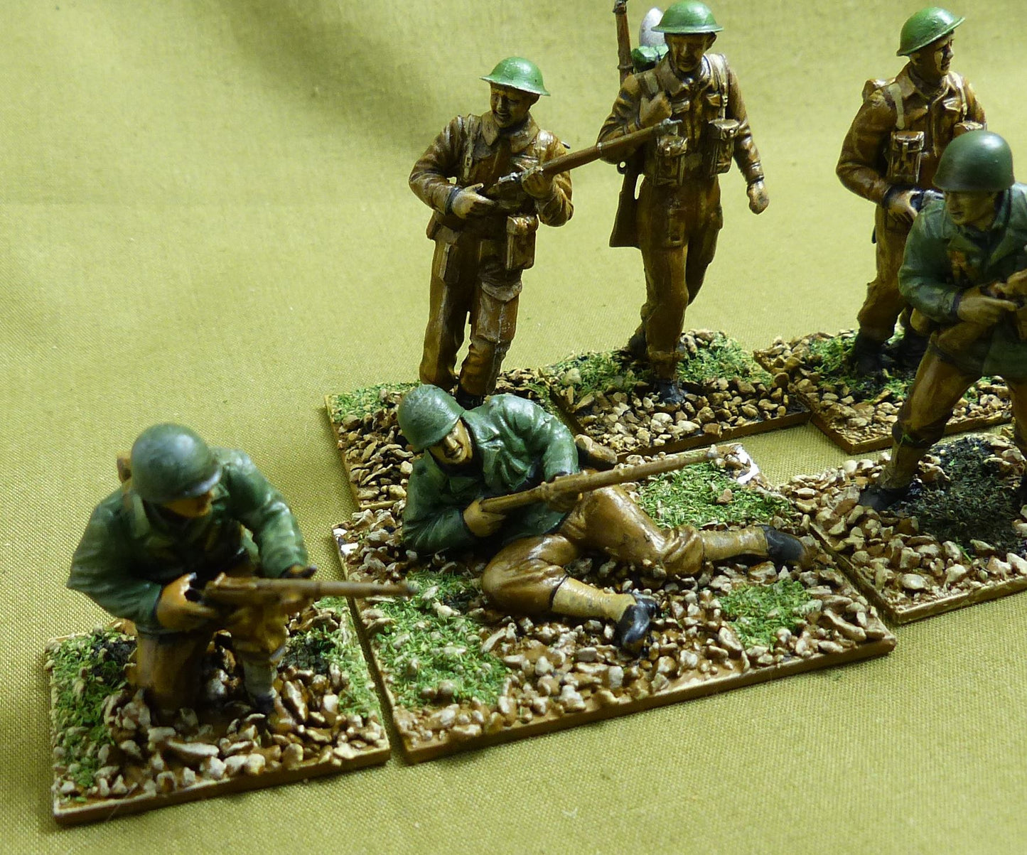 British Assault Troop painted 1/35 scale - WW2 Model #179