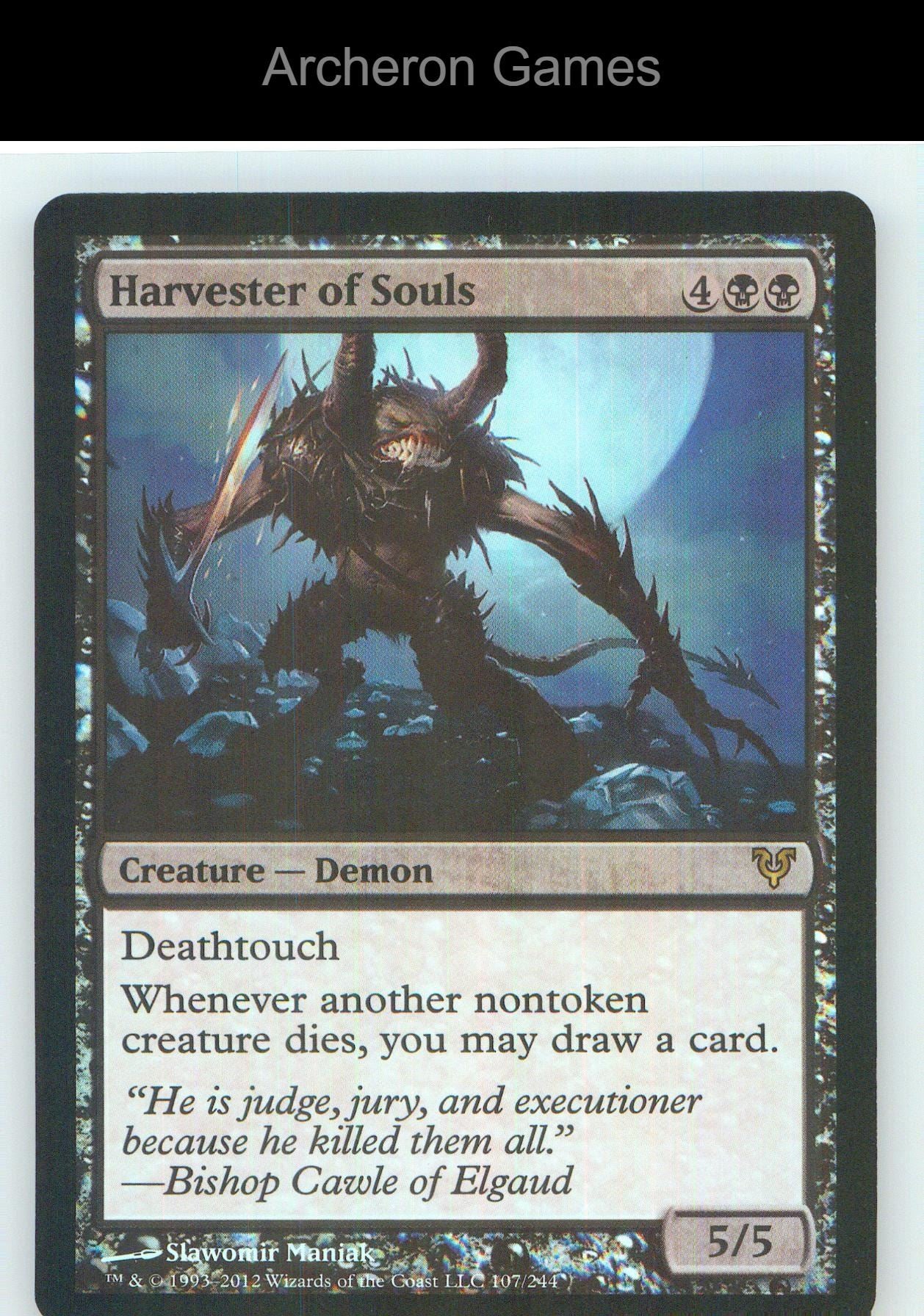 Harvester of Souls AVR 107 R MTG Card NM/EX+ Foil