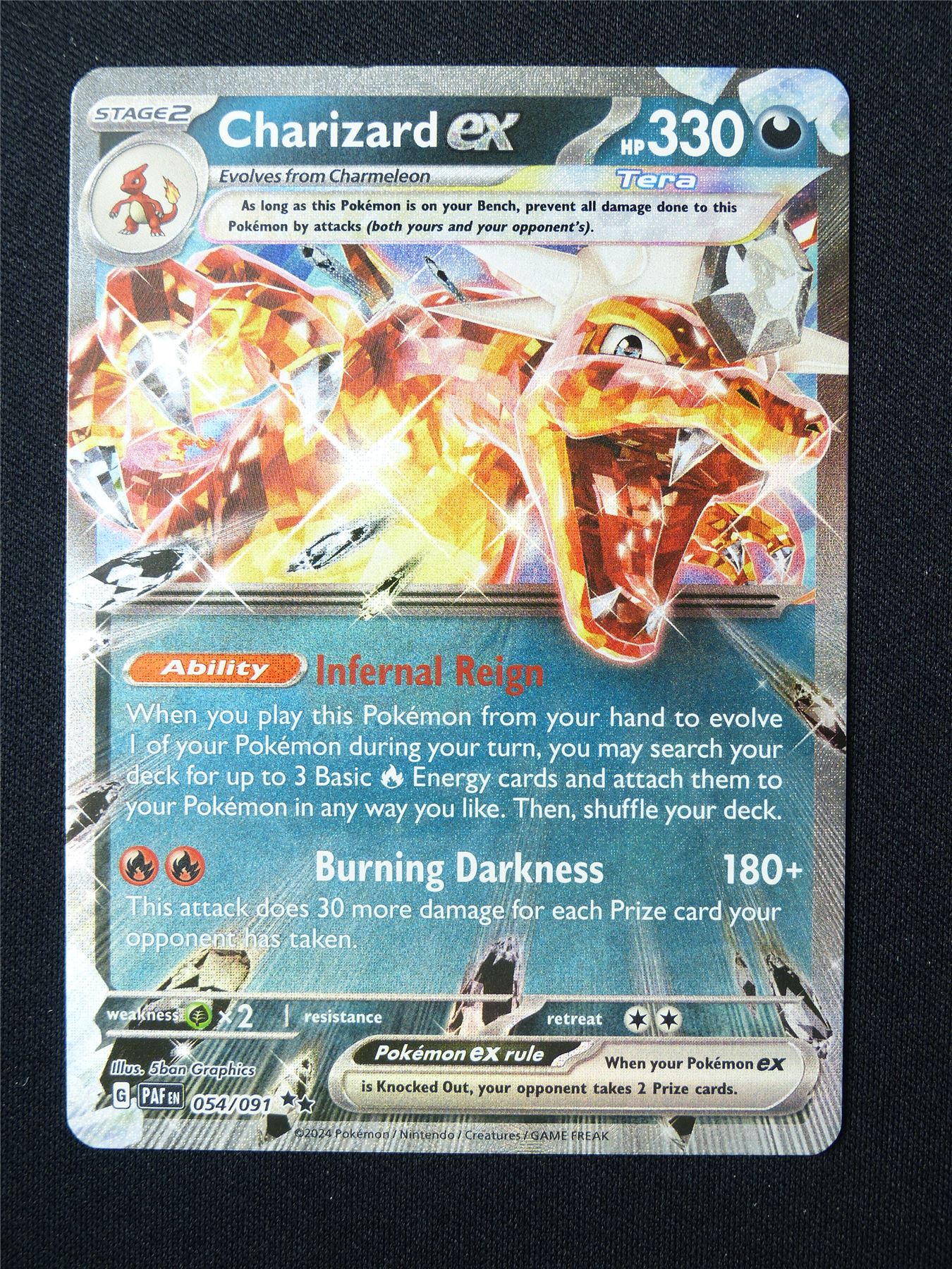 Charizard EX 054/091 Textured Holo - Pokemon Card #61B