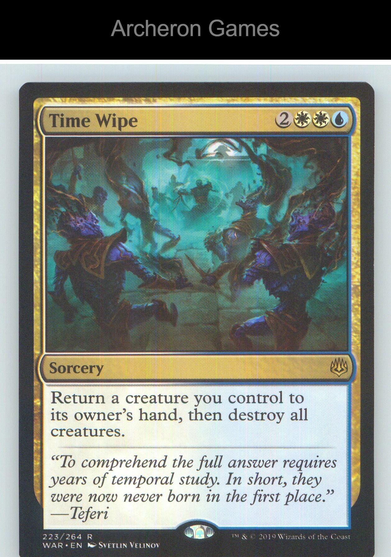 Time Wipe WAR 223 R MTG Card NM/EX+