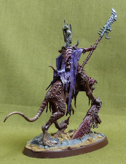 Clawlord on Gnaw-beast Painted - Skaven - Warhammer AoS #1C1