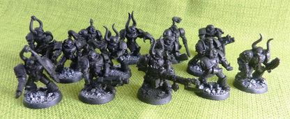 Classic Chaos Space Marines Incomplete x 14 Models  #KU