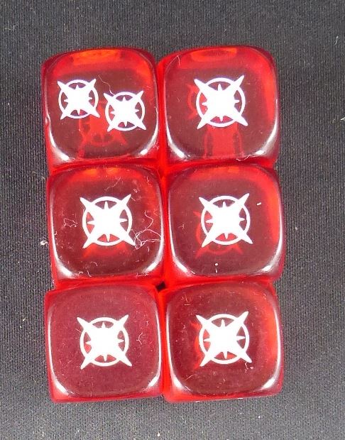 Red Dice - Power Rangers Heros of the Grid - Board Game #2EJ