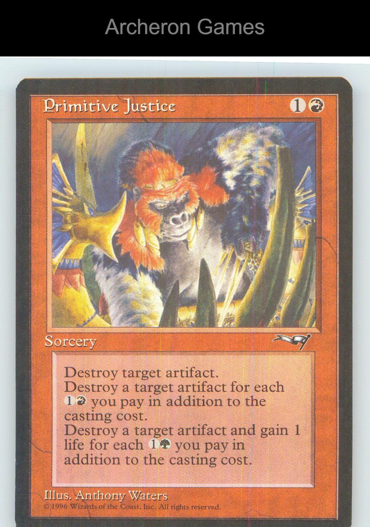 Primitive Justice ALL UC MTG Card NM/EX+
