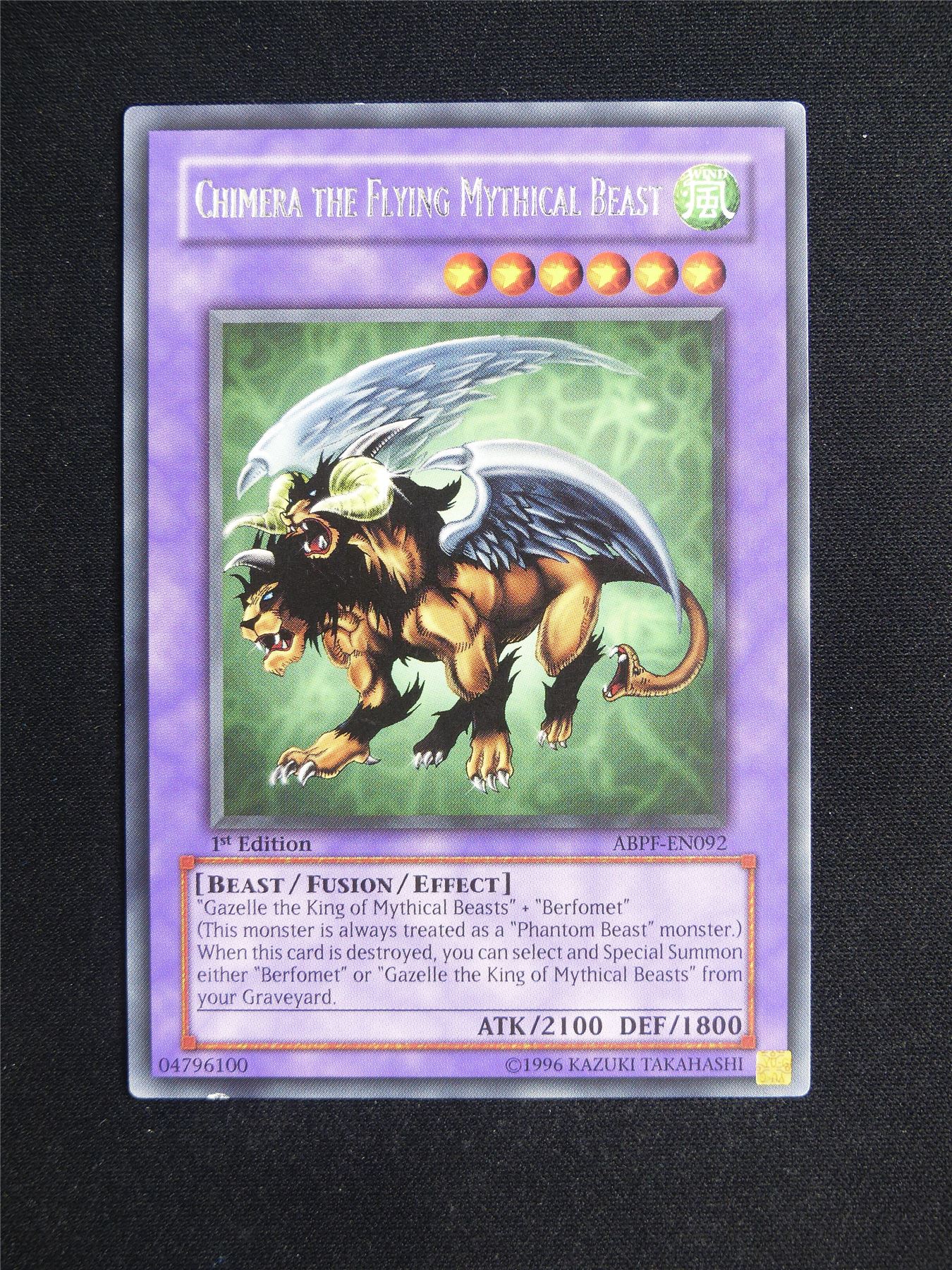 Chimera the Flying Mythical Beast ABPF Rare - 1st ed Yugioh Card #23H