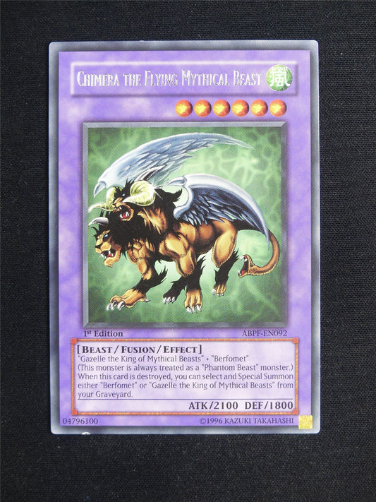 Chimera the Flying Mythical Beast ABPF Rare - 1st ed Yugioh Card #23H