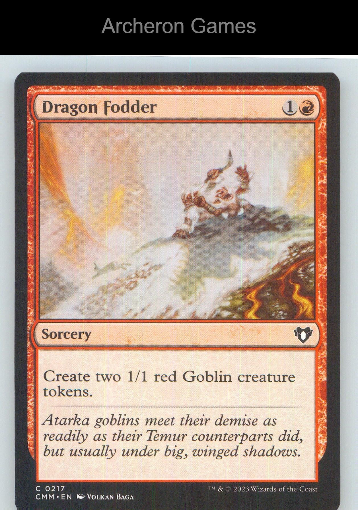 Dragon Fodder CMM 217 C MTG Card NM/EX+