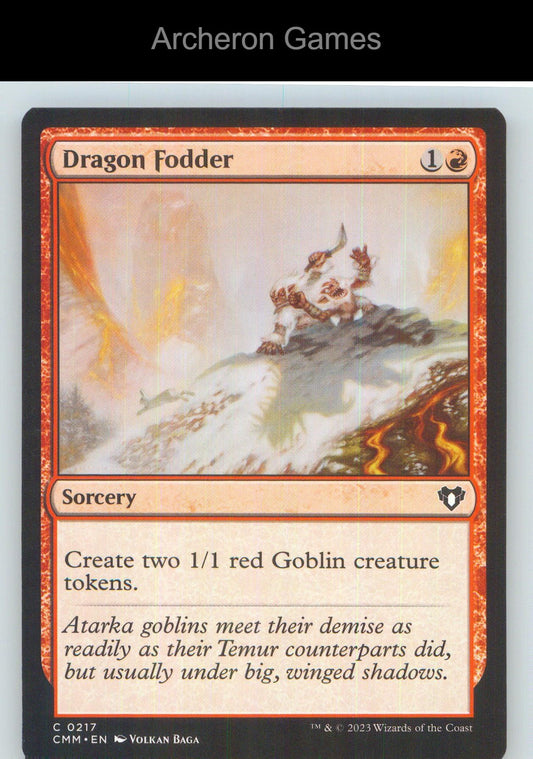 Dragon Fodder CMM 217 C MTG Card NM/EX+