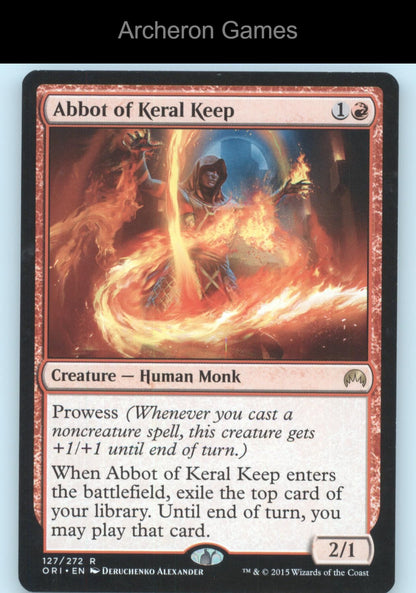 Abbot of Keral Keep 127 R MTG Card Magic Origins