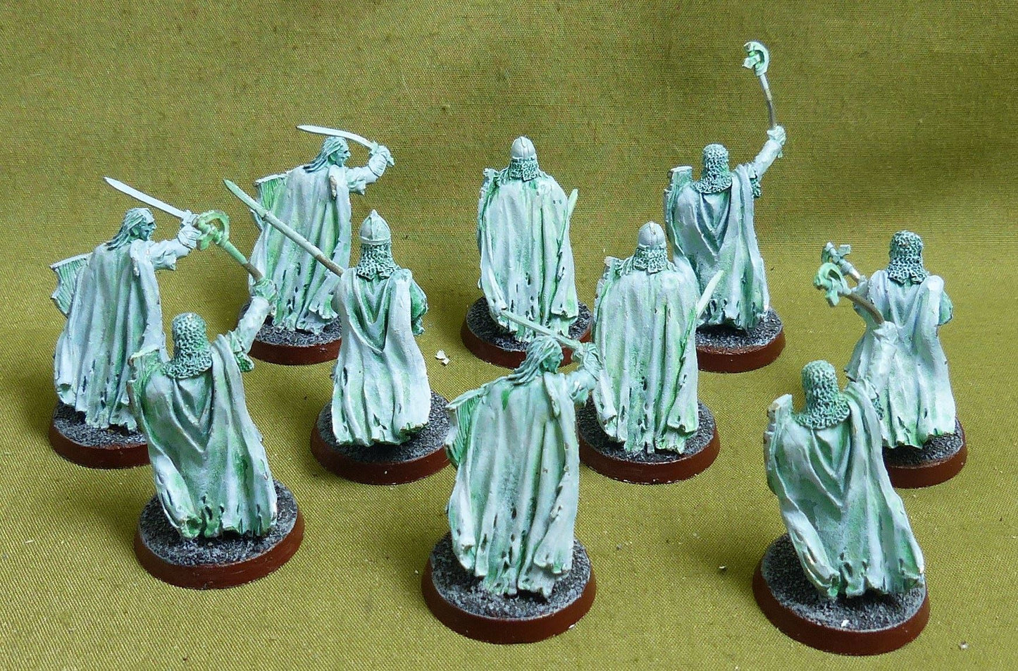 Classic Metal Warriors of the Dead set of 10 painted OOP - Warhammer Middle-Earth #2EI