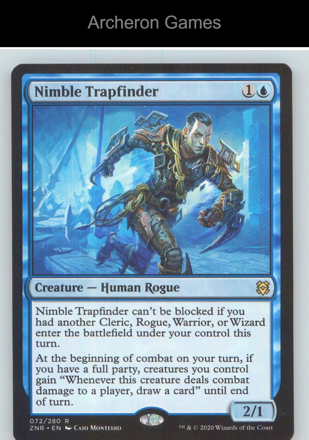 Nimble Trapfinder ZNR 72 R MTG Card NM/EX+
