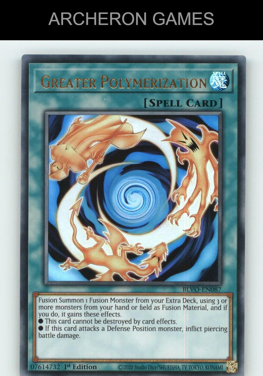 Greater Polymerization Ultra Rare YUGIOH Card