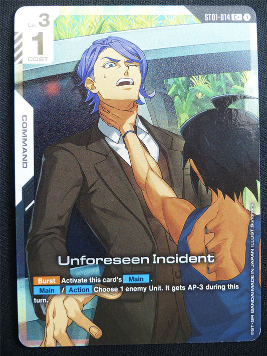 Unforseen incident ST01-014 C+ Foil - Gundam Card #47J