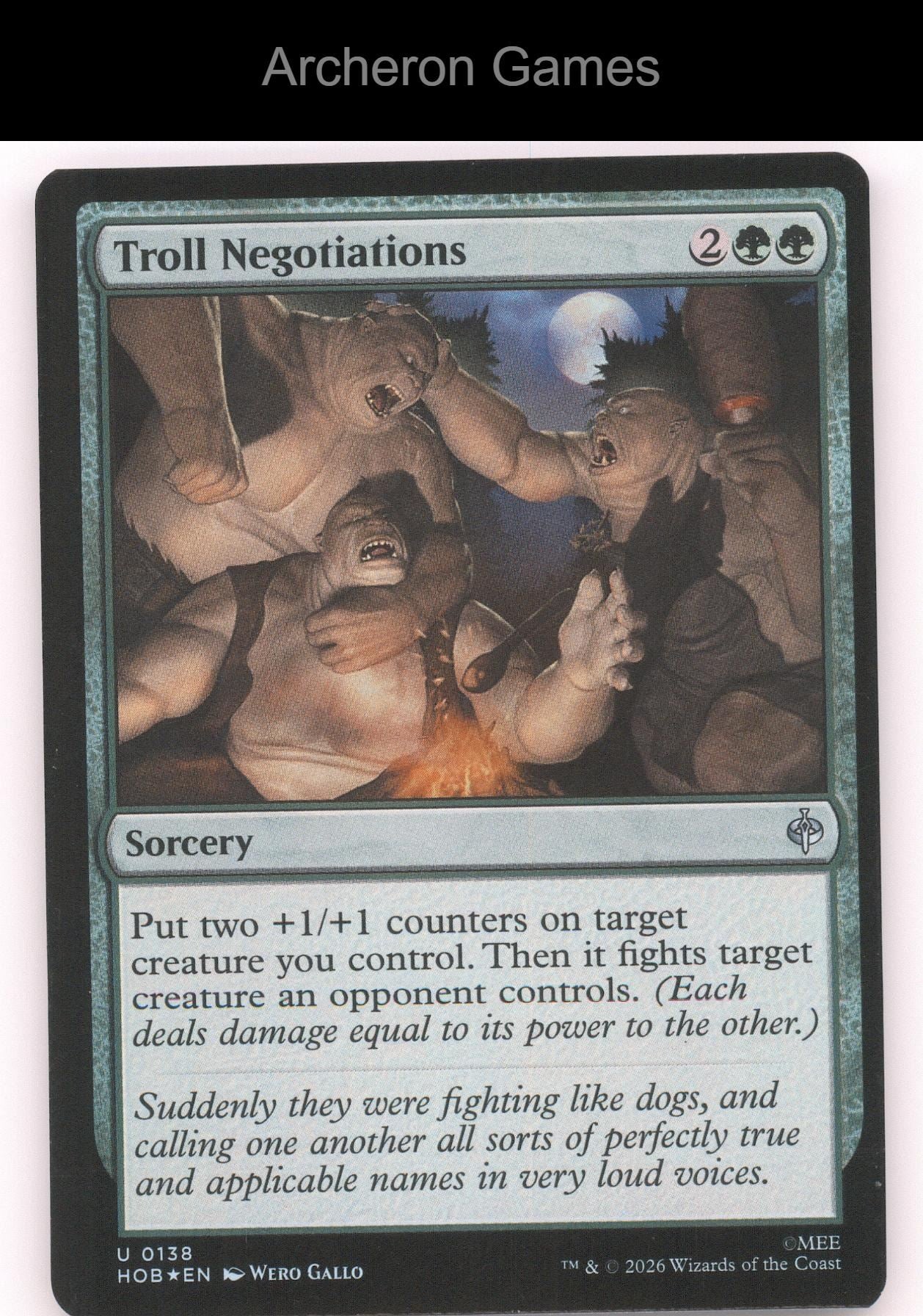 Troll Negotiations HOB 138 UC MTG Card The Hobbit