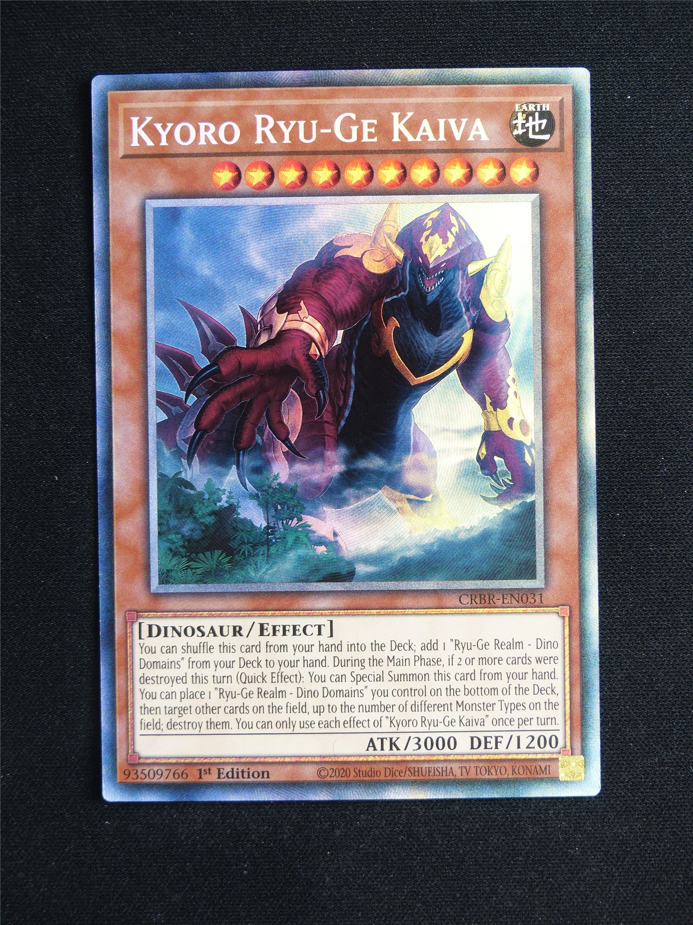 Kyoro Ryu-Ge Kaiva CRBR Collector Rare - 1st ed Yugioh Card #237