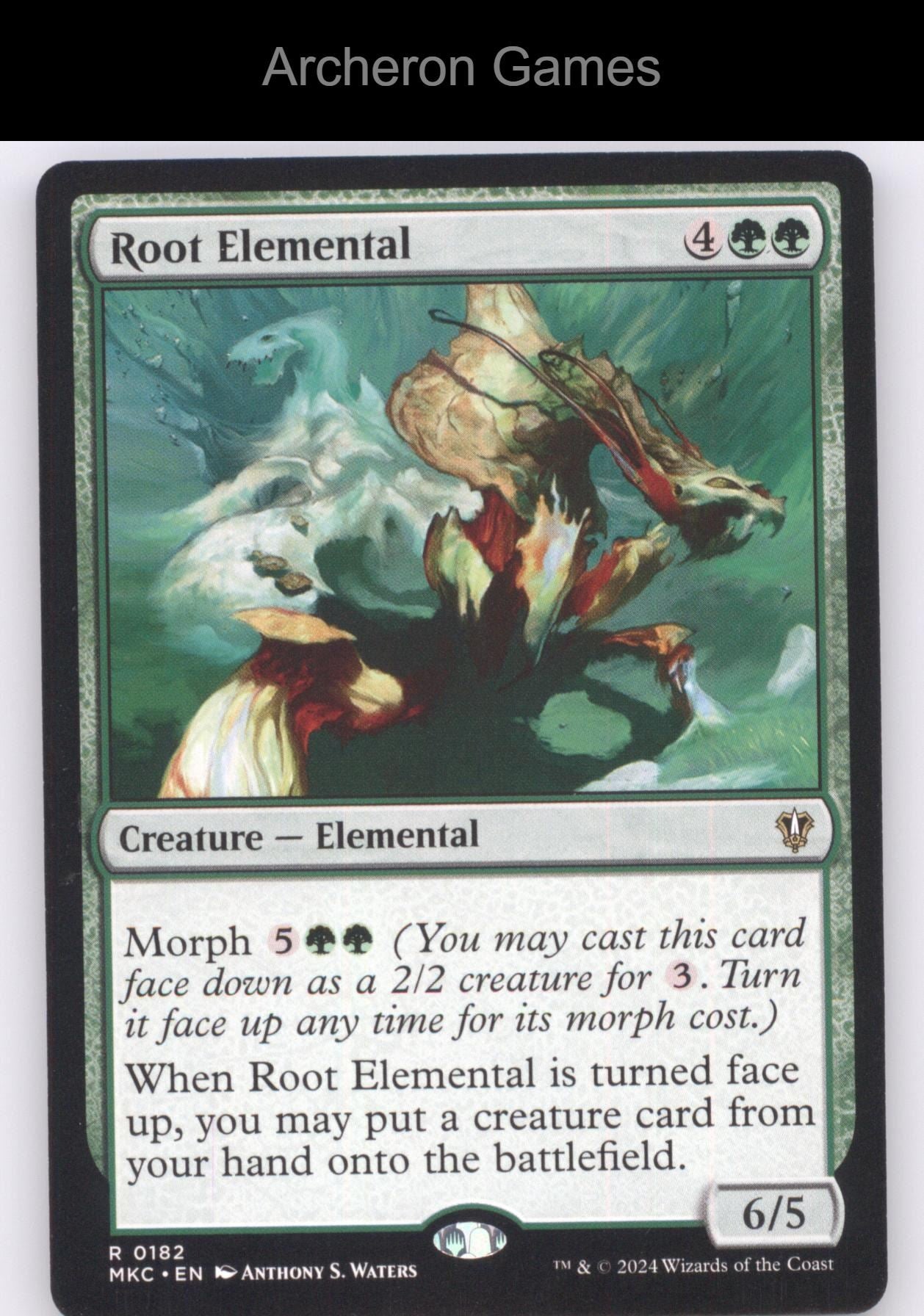 Root Elemental 182 R MTG Card Commander: Murders at Karlov Manor