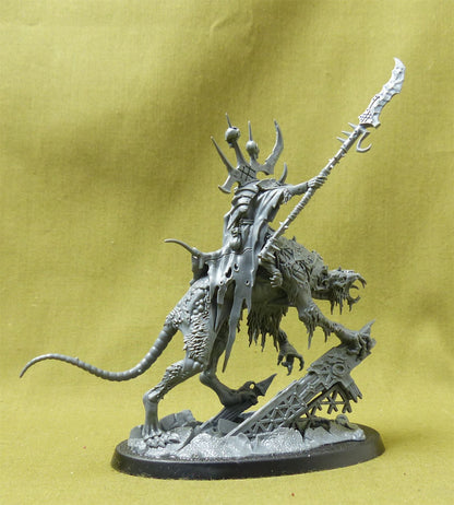 Clawlord on Gnaw-beast - Skaven - Warhammer AoS #8M