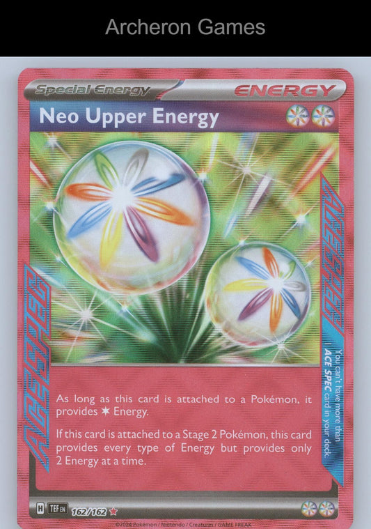 Pokemon Card Neo Upper Energy TEF 162/162 ACE SPEC Rare Temporal Forces Holo