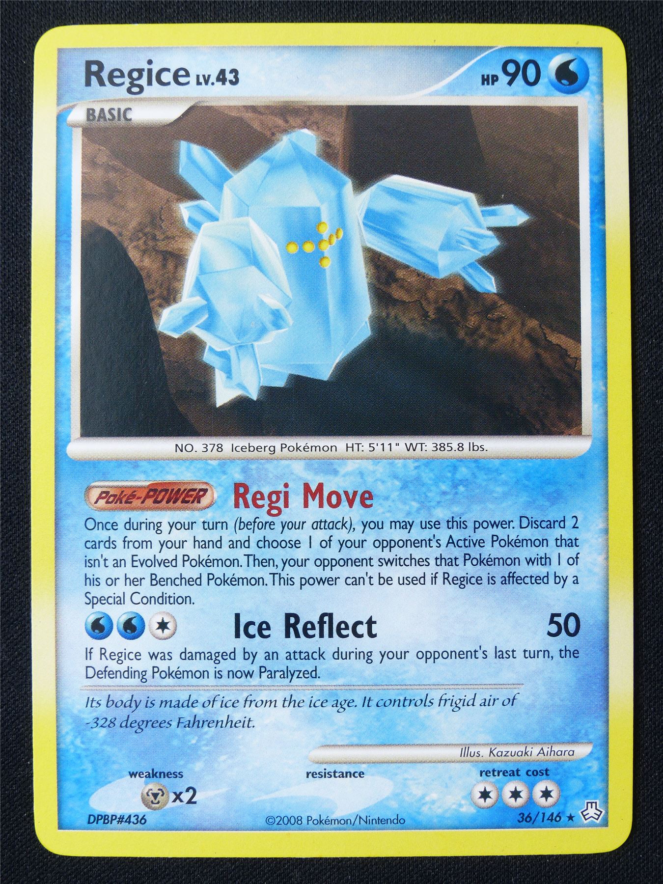 Regice 36/146 - Pokemon Card #1DN