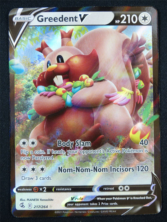 Greedent V 217/264 Holo - Pokemon Card #AO