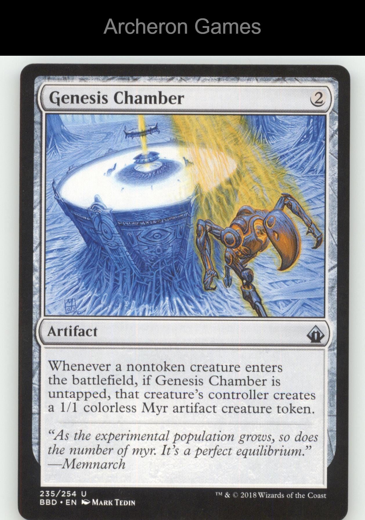 Genesis Chamber 235 UC MTG Card Battlebond