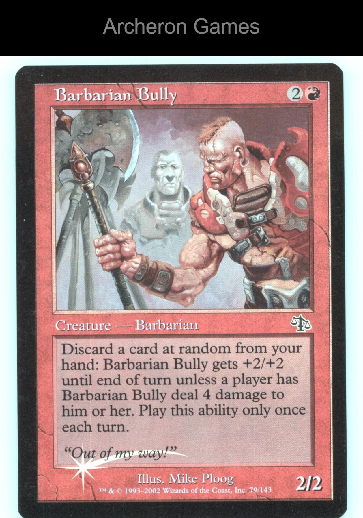Barbarian Bully 79 C MTG Card Judgment