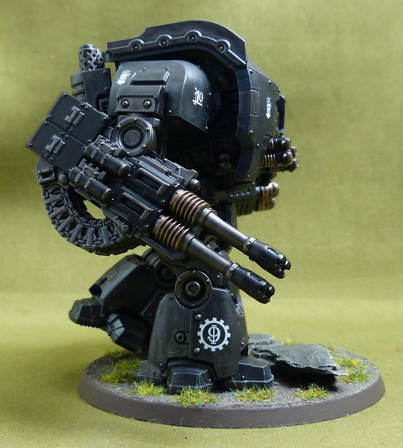 Leviathan Siege Dreadnought painted - Iron Hands - Warhammer Horus Heresy #2Q2