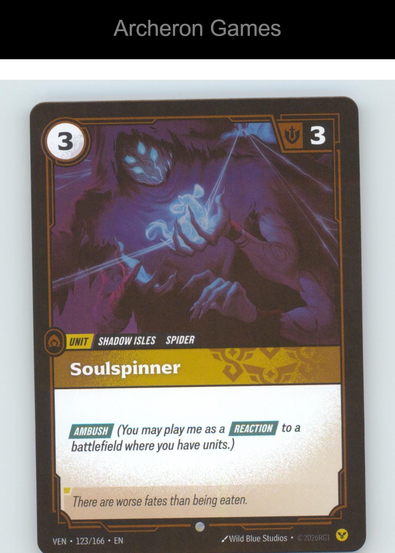 Soulspinner VEN 123/166 C Vendetta Riftbound Card Foil