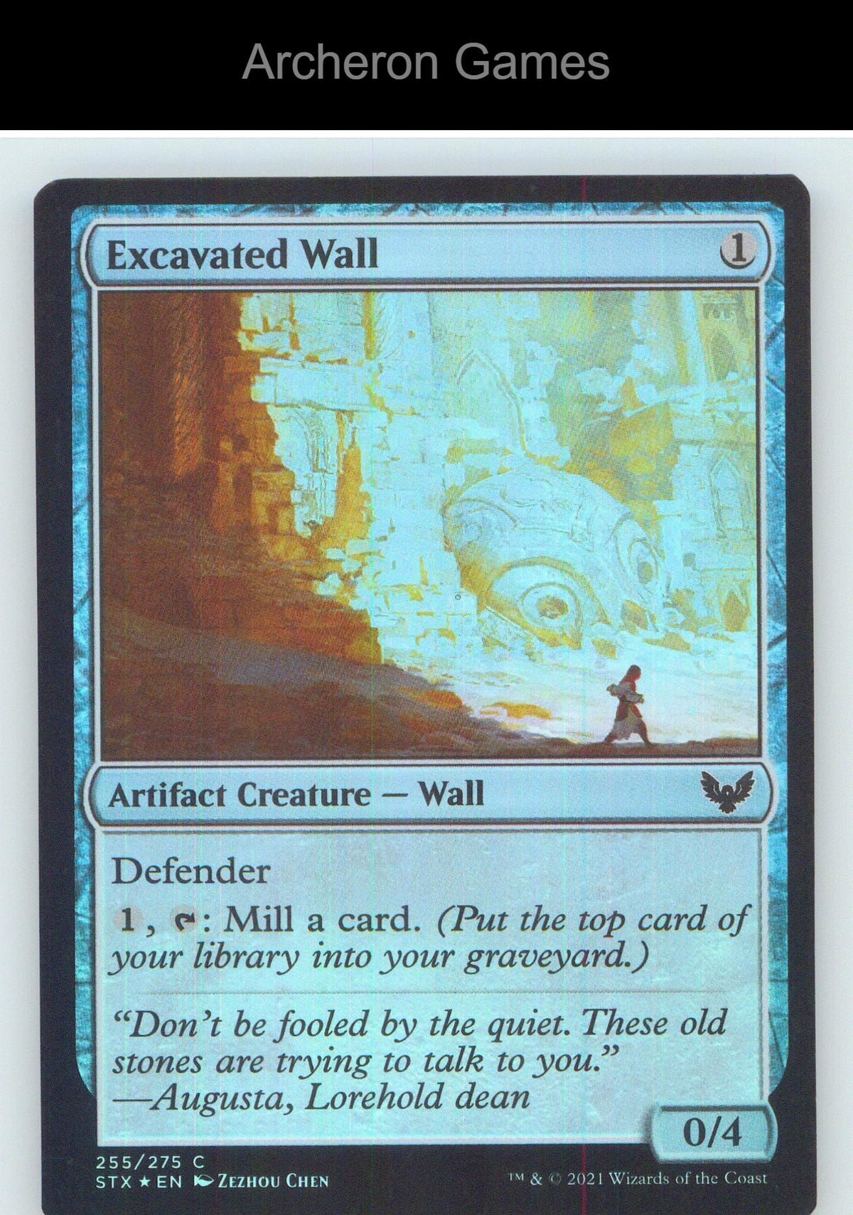 Excavated Wall STX 255 C MTG Card NM/EX+ Foil
