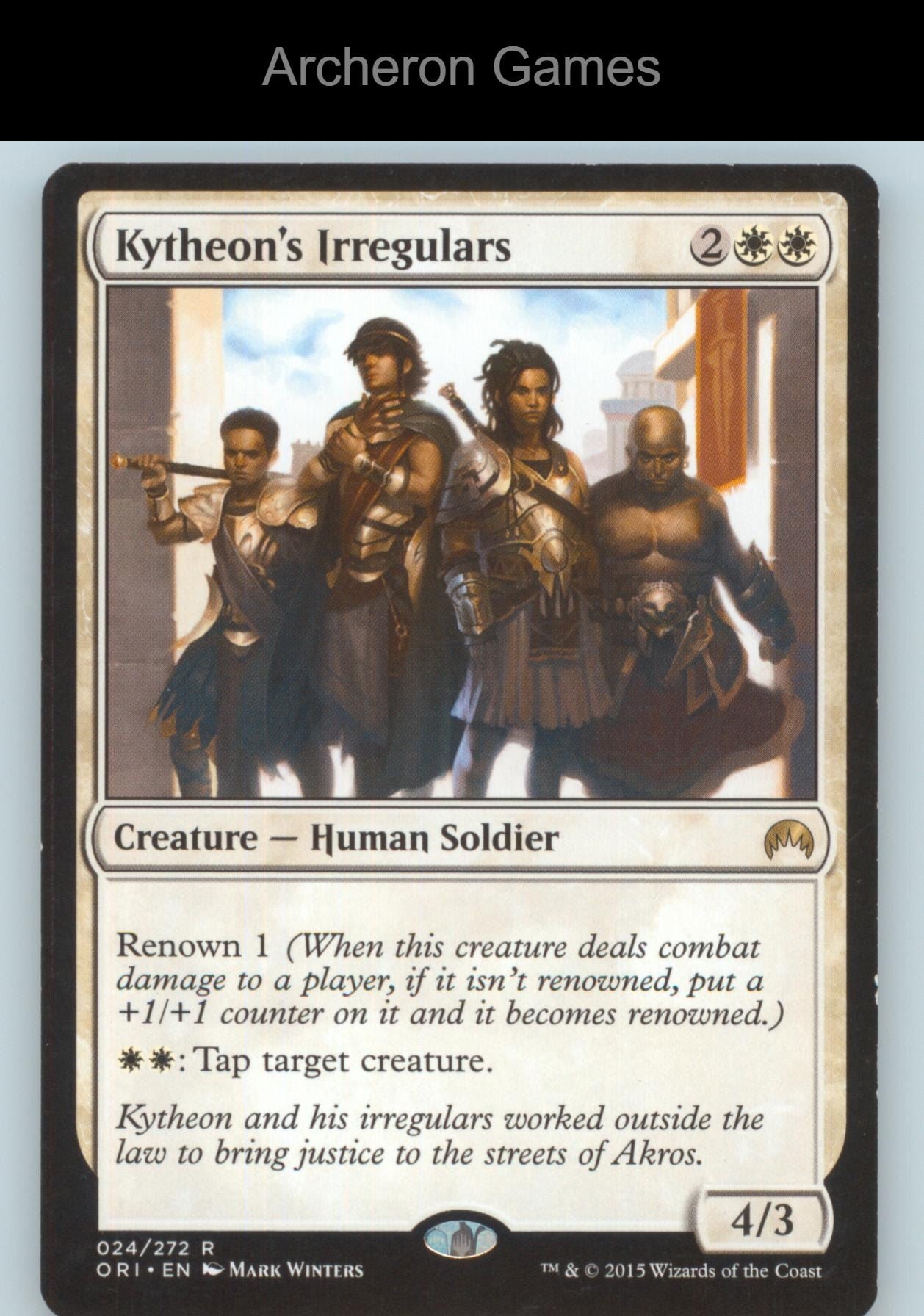 Kytheon's Irregulars 24 R MTG Card Magic Origins