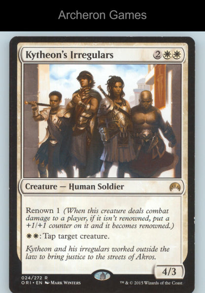 Kytheon's Irregulars 24 R MTG Card Magic Origins