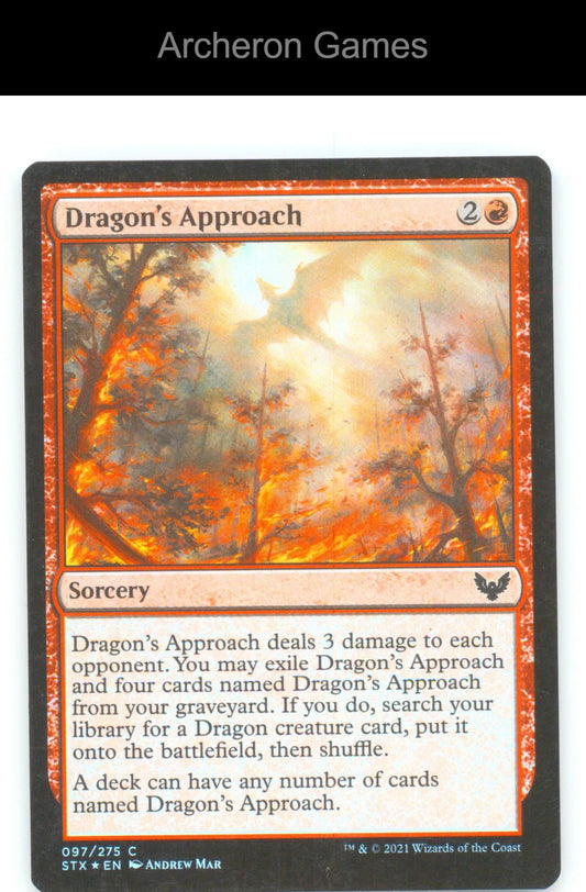 Dragon's Approach STX 97 C MTG Card Strixhaven: School of Mages Foil