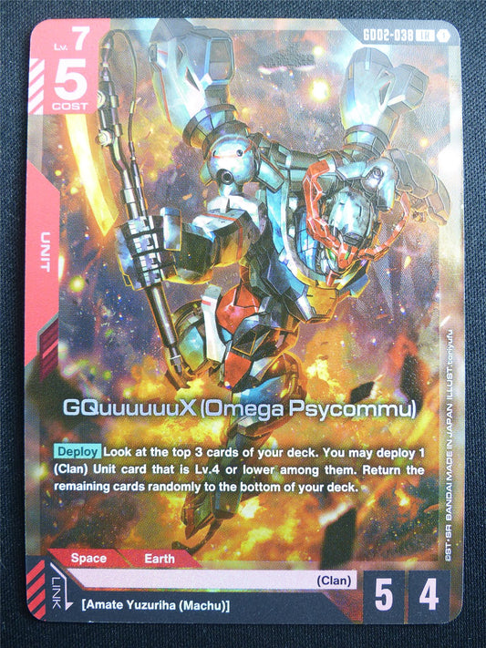 CQuuuuuuX Omega Psycommu GD02-038 LR Foil - Gundam Card #4E7