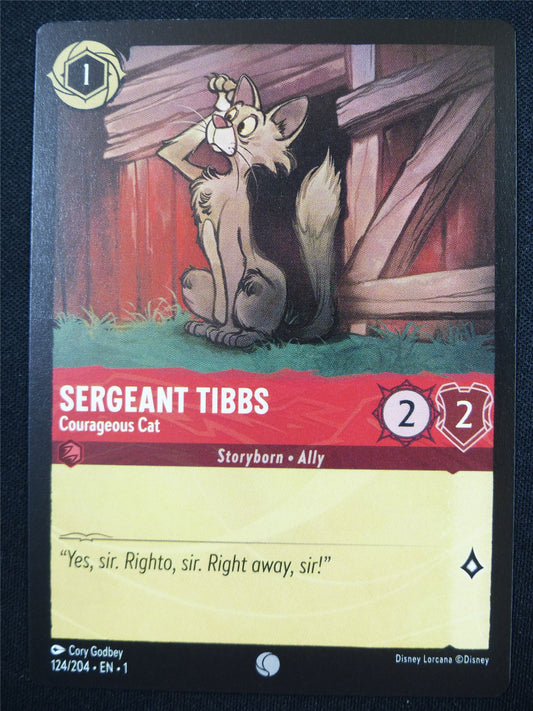 Sergeant Tibbs Courageous Cat 124/204 - Lorcana Card #4PW