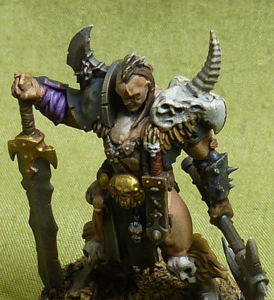 Darkoath Chieftain painted - Slaves to Darkness - Warhammer AoS #17E