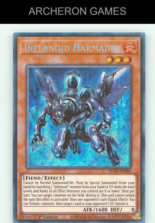 Infernoid Harmadik SEC YUGIOH Card