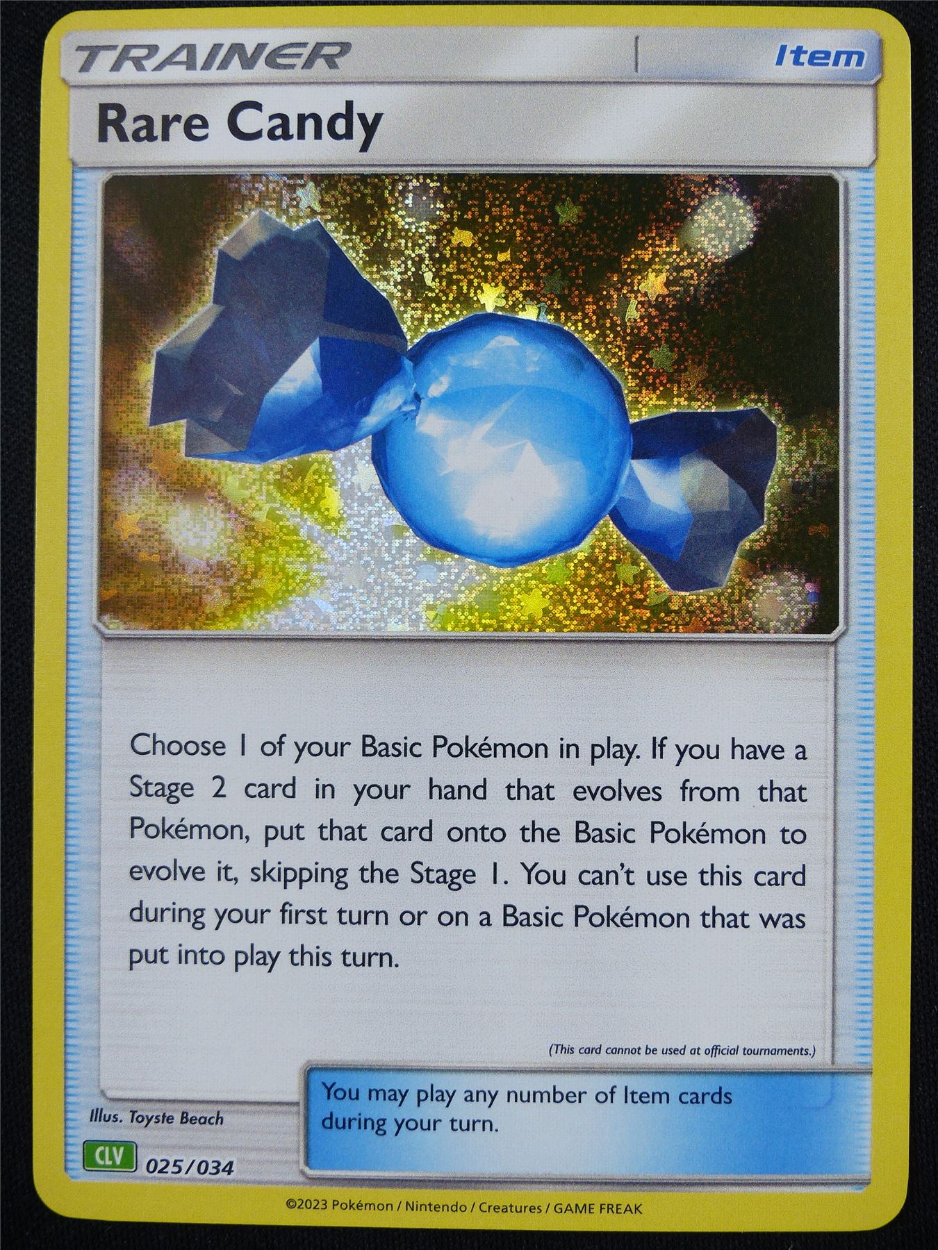 Rare Candy 025/034 Holo CLV - Classic Pokemon Card #4AI