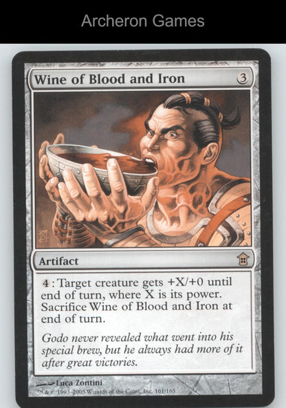 Wine of Blood and Iron 161 R MTG Card Saviors of Kamigawa