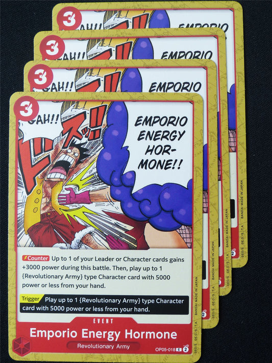 Emporio Energy Hormone OP05018 C x4 - One Piece Card #3FO