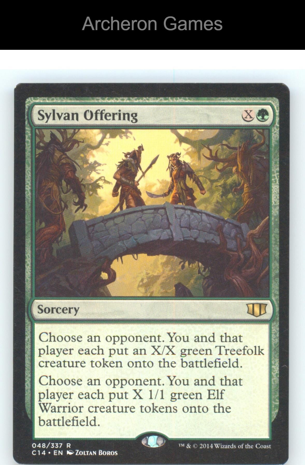Sylvan Offering C14 48 R MTG Card NM/EX+