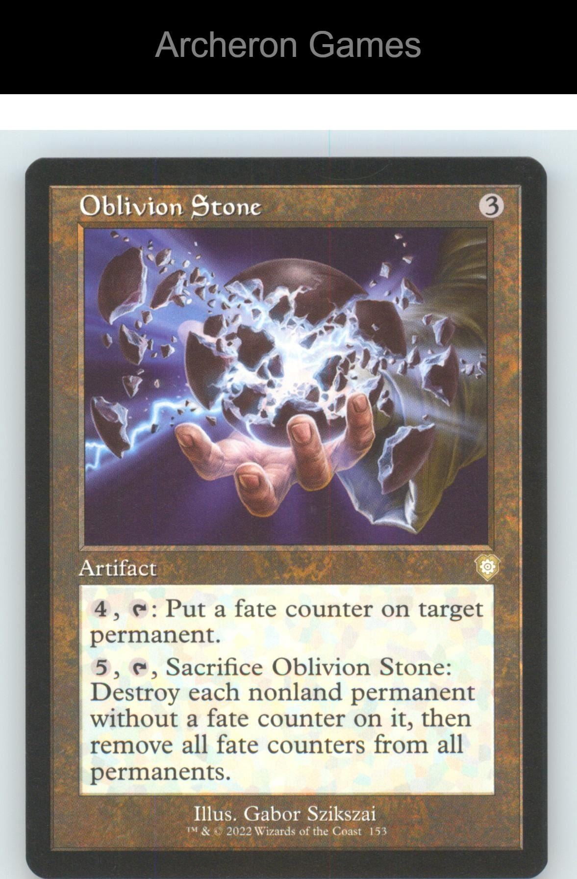 Oblivion Stone (Retro Frame) BRC 153 R MTG Card NM/EX+