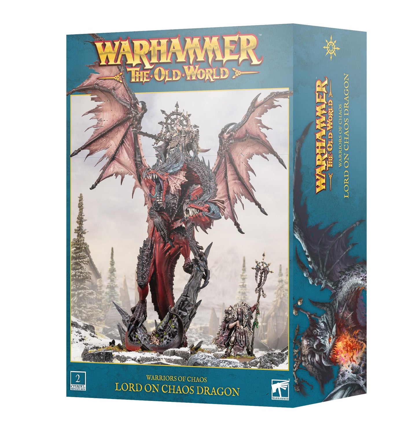 Lord on Chaos Dragon - Warriors of Chaos - Warhammer: Old World