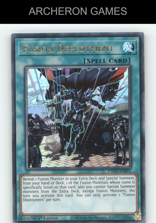 Fusion Deployment Ultra Rare YUGIOH Card