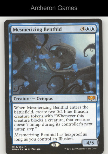 Mesmerizing Benthid 43 Mythic MTG Card Ravnica Allegiance