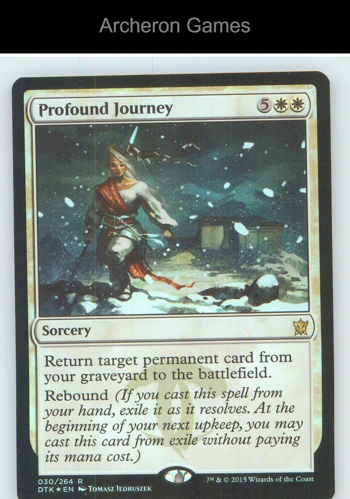 Profound Journey DTK 30 R MTG Card NM/EX+ Foil