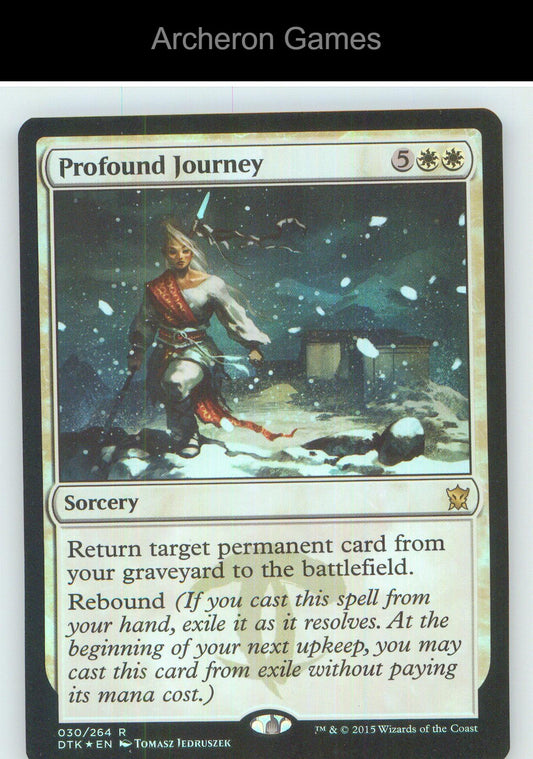 Profound Journey DTK 30 R MTG Card NM/EX+ Foil