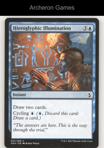 Hieroglyphic Illumination 57 C MTG Card The List Reprints