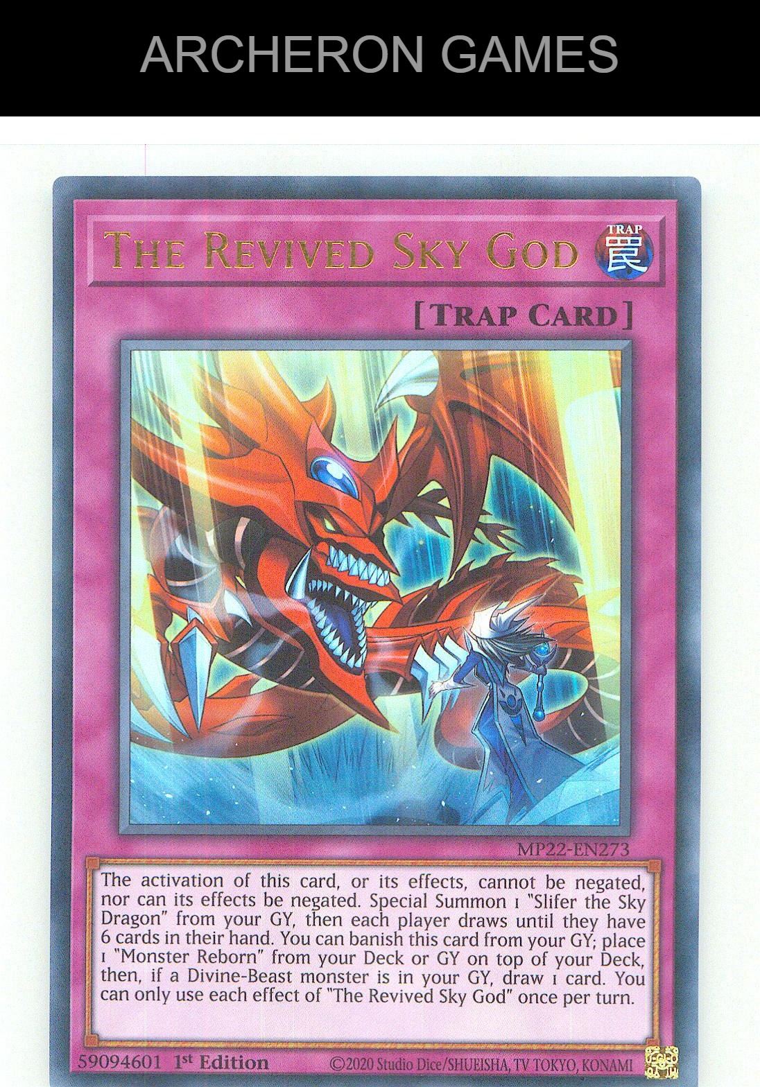 The Revived Sky God Ultra Rare YUGIOH Card 1st Edition